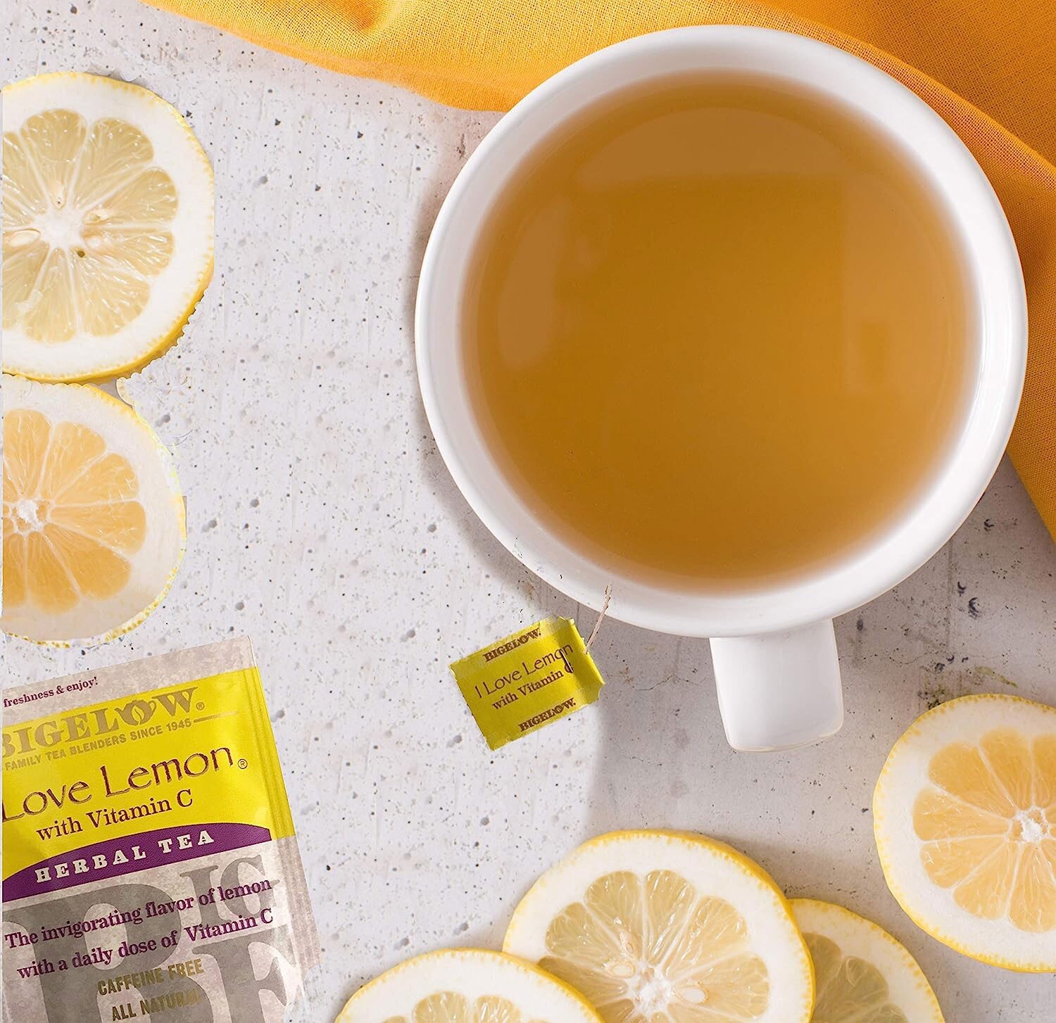 Bigelow I Love Lemon Herbal Tea – 20 tea bags