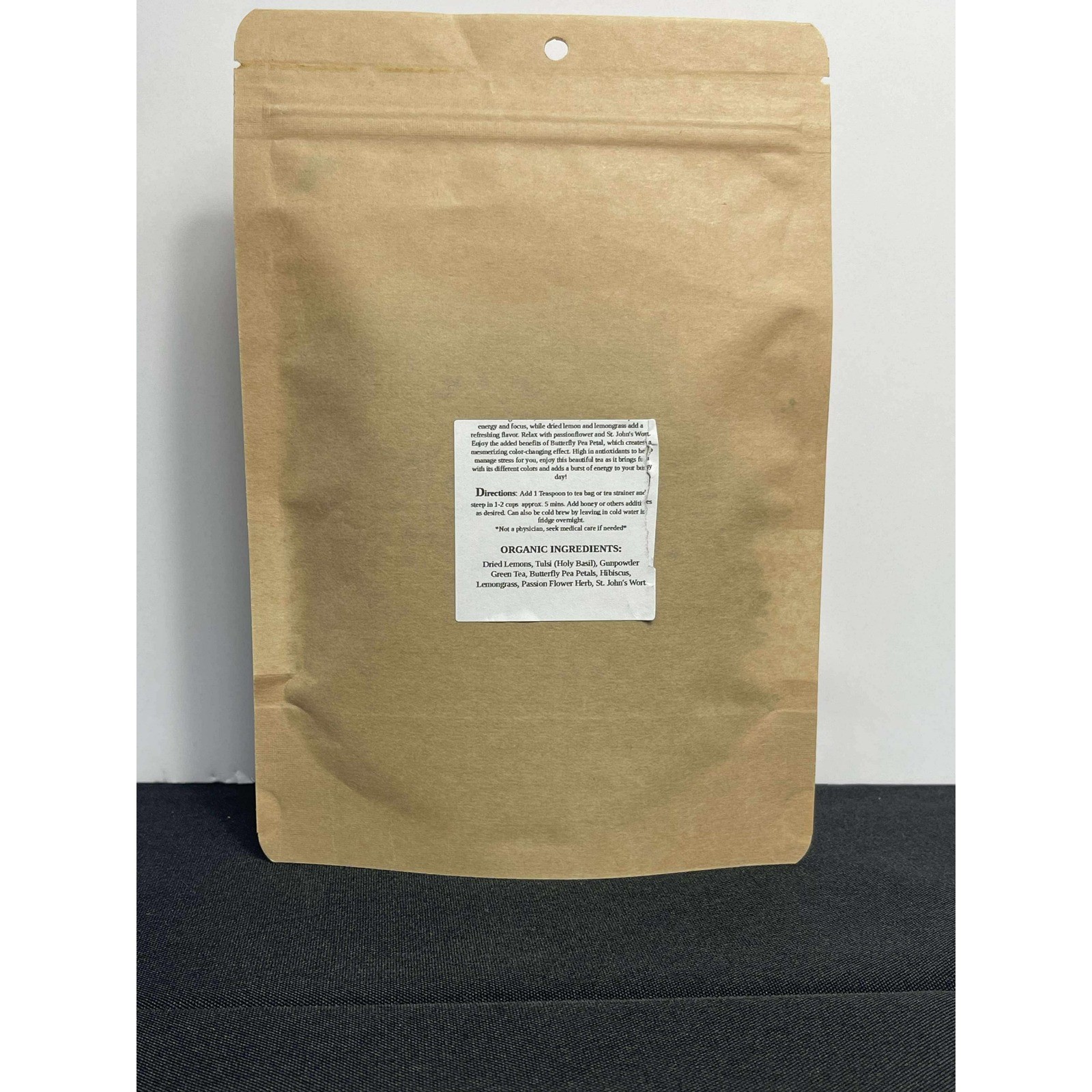Earthy Girl LLC Thunder Sparks Energy Tea Butterfly Pea Lemongrass Hibiscus