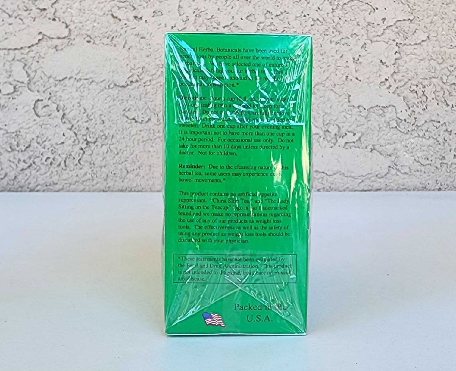 144 TEA BAGS CHINA SLIM TEA EXTRA STRENGTH 100 % NATURAL HERB 3.17 oz