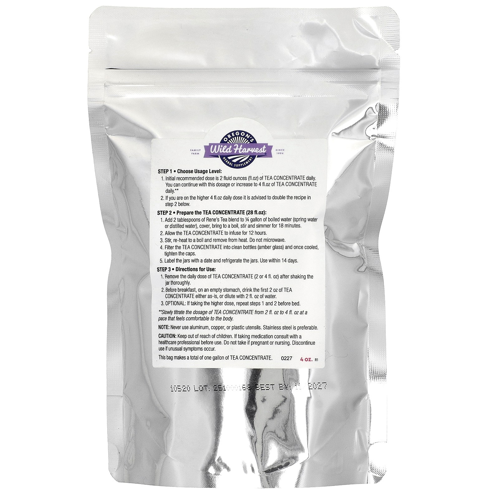 Organic Rene’s Tea, 4 oz (113 g)