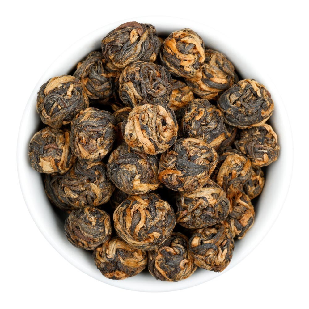 Black Dragon Pearls Black Tea – Loose Leaf – From Yunnan Province – Fusion Teas