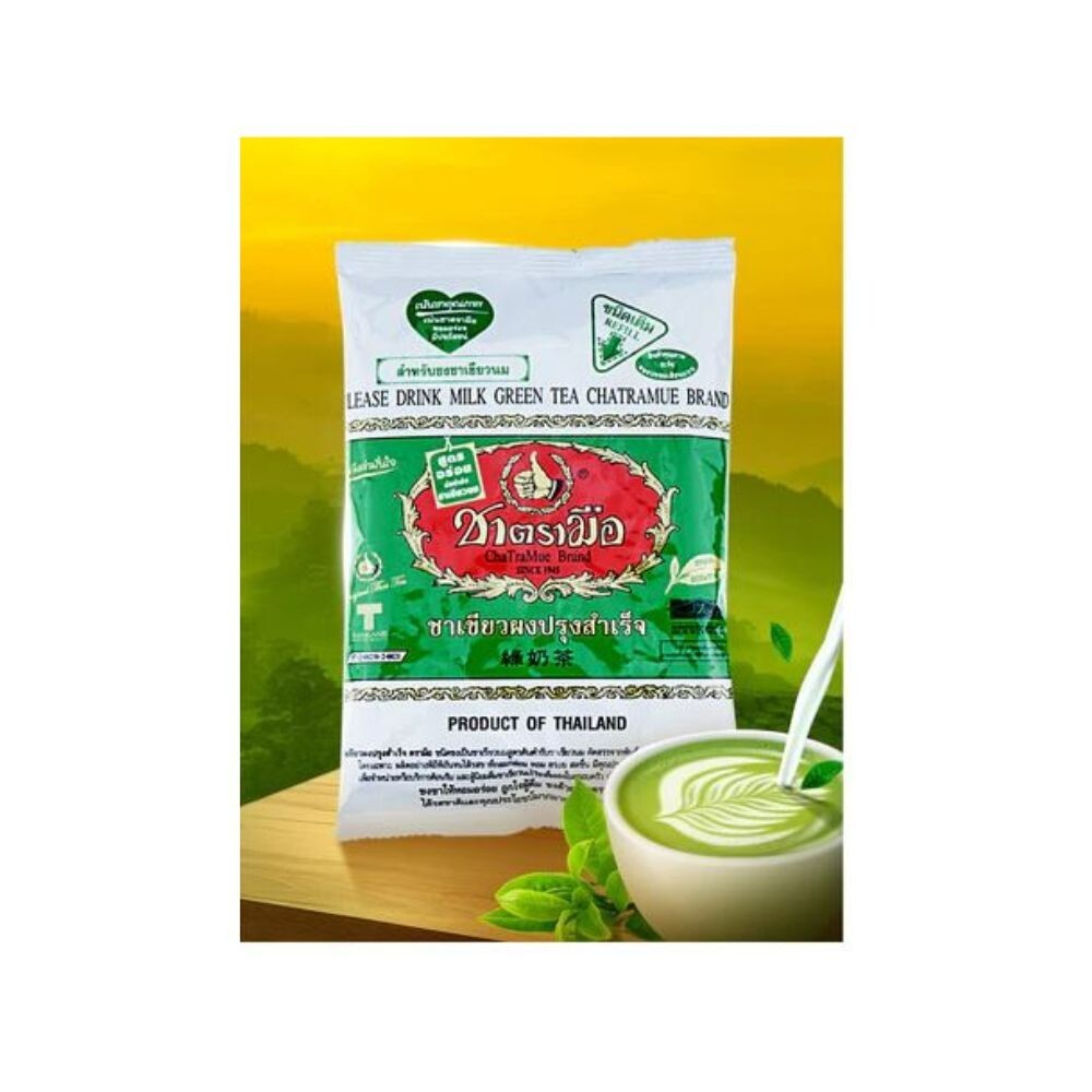 Thai Green Tea Mix Chatramue Original Dring Cup Pot Dring ice 200g REFRESHING