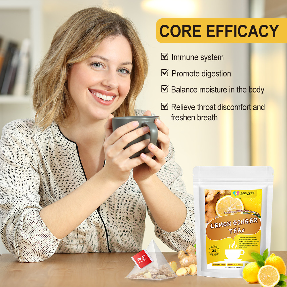 Lemon Ginger Turmeric Lemon Ginger Herbal Tea Bags | Premium Loose leaf