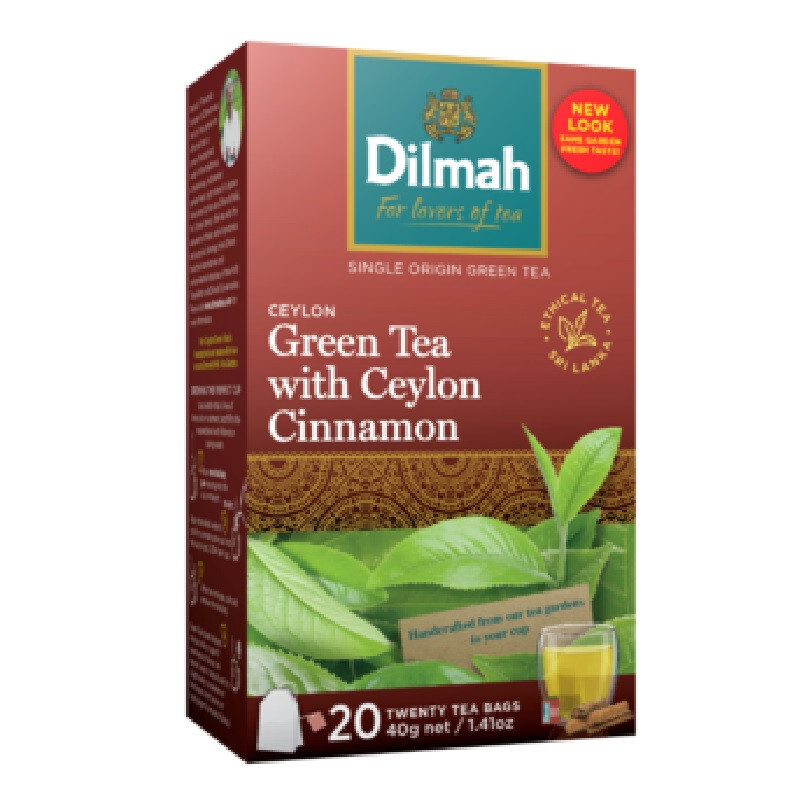 Dilmah Pure Ceylon Green Tea With Cinnamon ? 20 Tea Bags