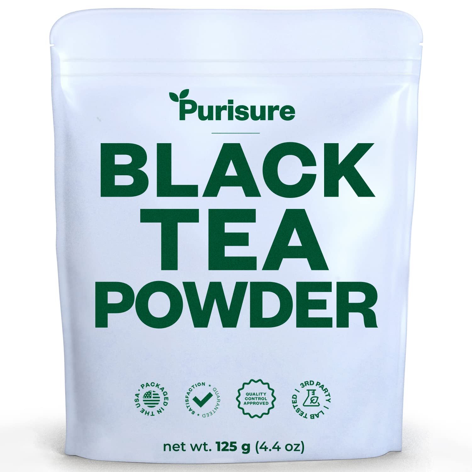 Purisure Instant Black Tea Powder 125g, No Added Sugar Dissolves Easily 125 Uses