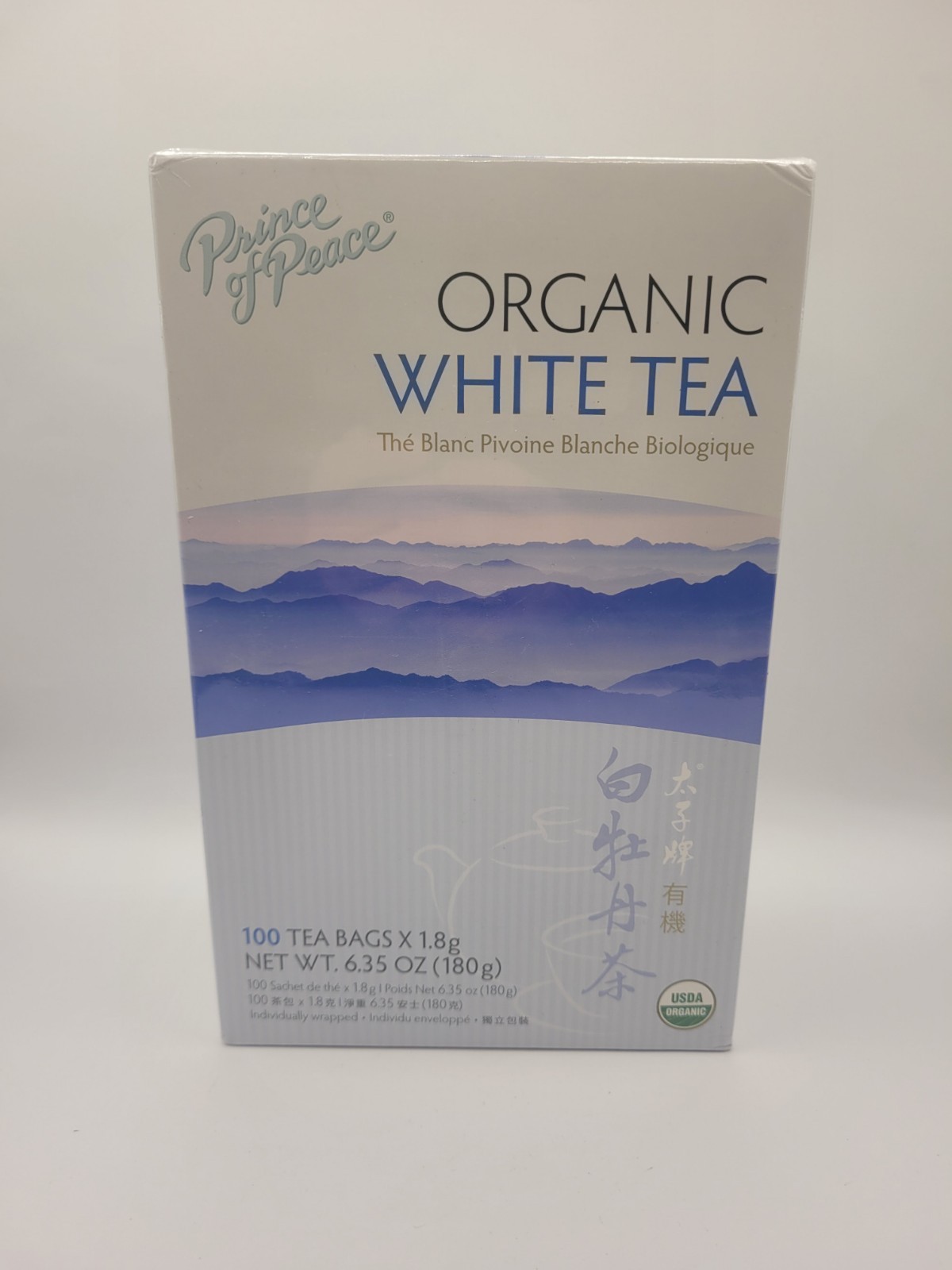 Prince of Peace – Organic White Tea 100ct x 1.8g Tea Bags