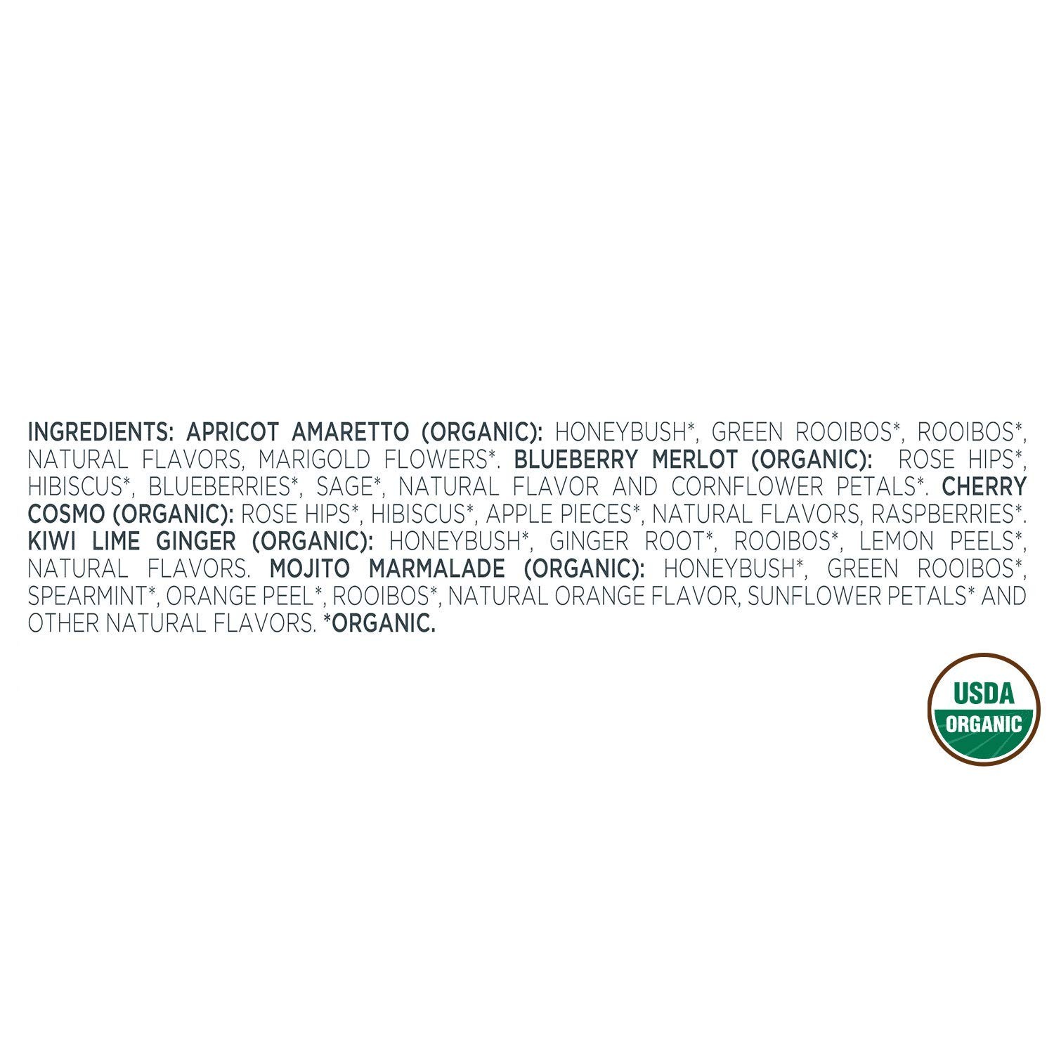 Herbal Retreat Tea Presentation Box Tea Gift Sampler, 20 Count, 2 of Each Variet