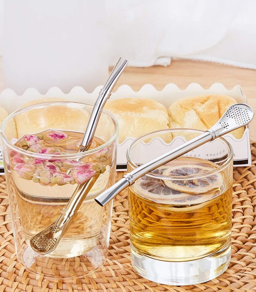 Yerba Mate Bombilla Gourd Drinking Filter Straws 304 Food-Grade Stainless Steel