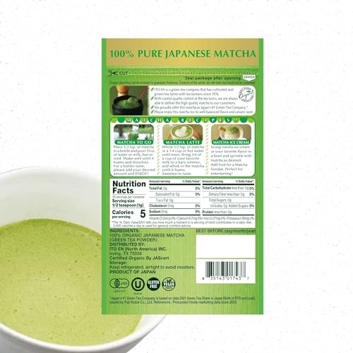 Itoen Oi Ocha Organic Matcha 30g(1.06 oz) 30g