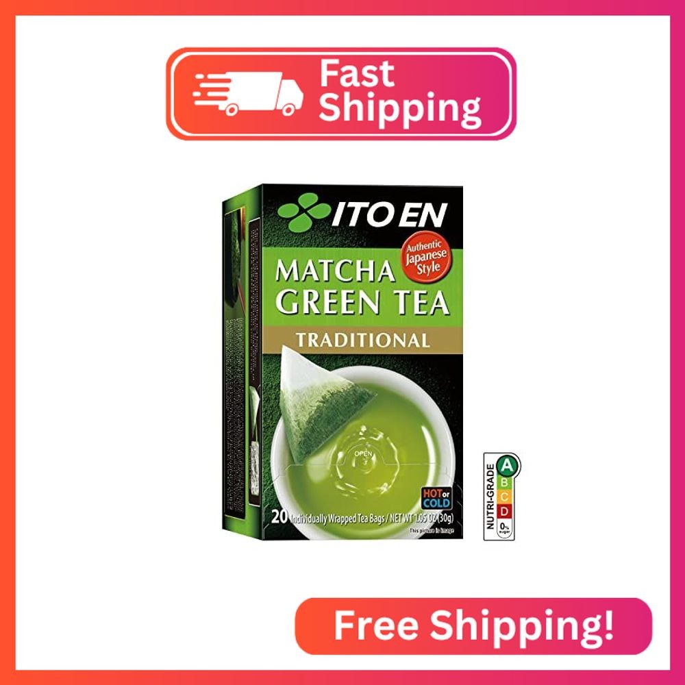 ITO EN Matcha Green Tea, Traditional, Tea Bags (20 Count)