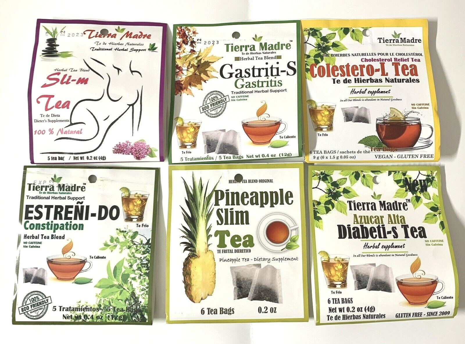 Tierra Madre, mezcla de té de hierbas natural /gluten Free /100% natural(2 pack)