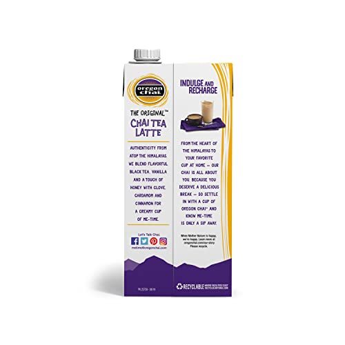 Oregon Chai Original Chai Tea Latte Concentrate 32 Fl Oz Pack of 6
