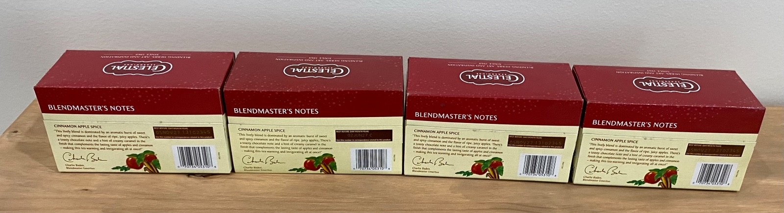 Celestial Seasonings Cinnamon Apple Spice Herbal Tea LOT/4 Boxes BBD 11’27