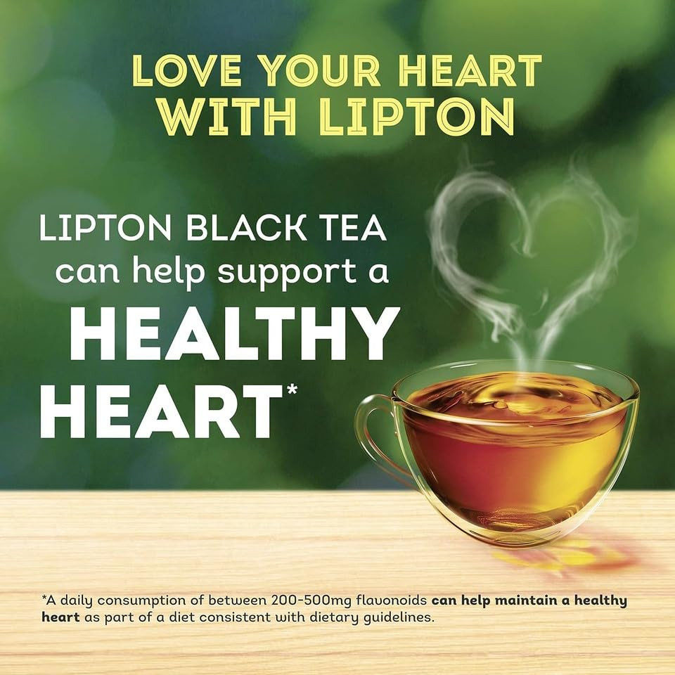 Lipton Black Tea Bags 100 Count Individually Wrapped Caffeinated 100 Natural