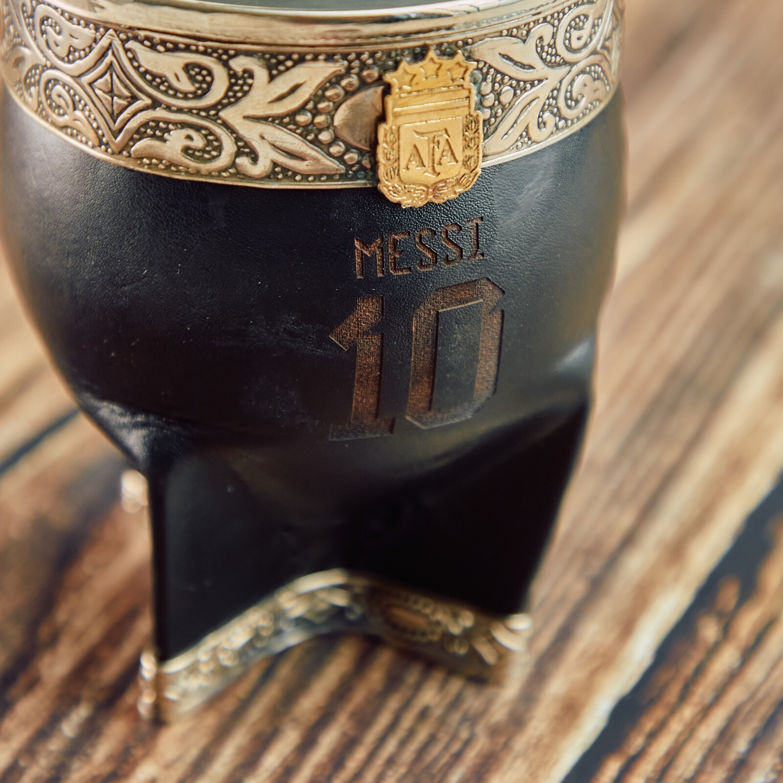 Taza/Mate Imperial Gourd Messi 10 High Quality + Straw
