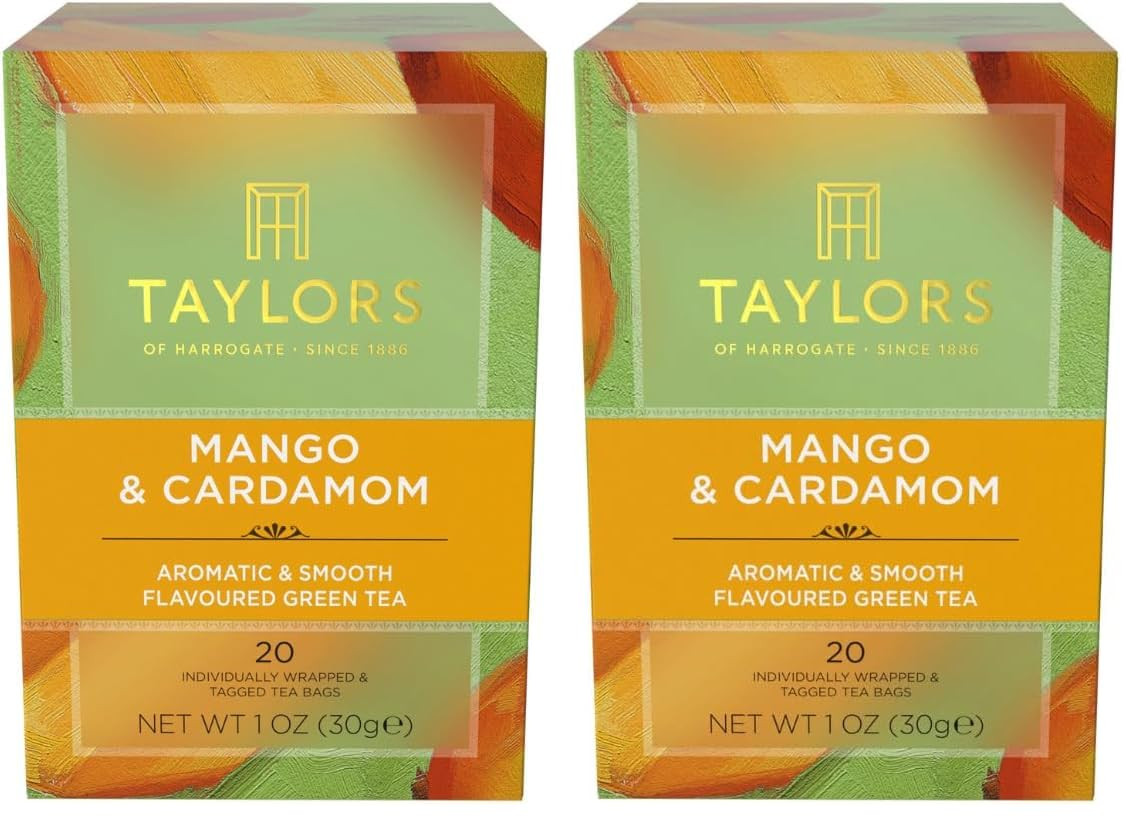 Strawberry & Vanilla, Green Tea, Individually Wrapped Bags, 20 Count (Pack of 6)