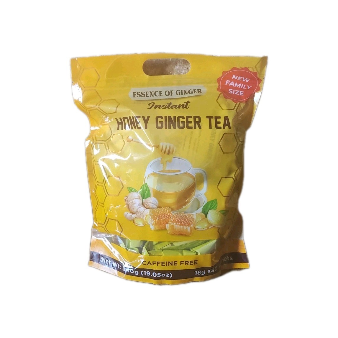 Prince of Peace Lemon Ginger Honey Crystals Instant Tea 30 Sachets, 19 Oz