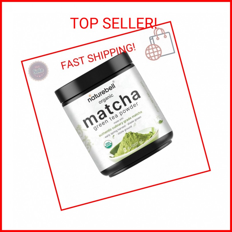 Organic Matcha Green Tea Powder, 2 Pounds | Unsweetened with Zero Sugar, Culinar