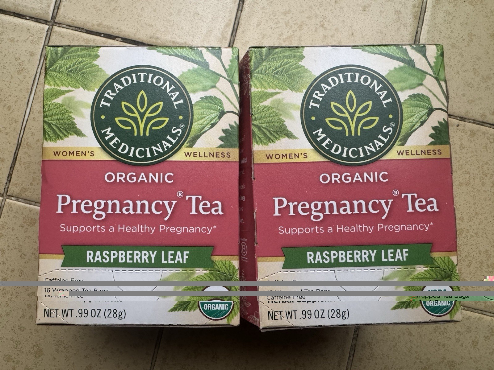 Traditional Medicinals Organic Pregnancy Tea Lot Of 2 Boxes 32 Bags! Exp 03/28