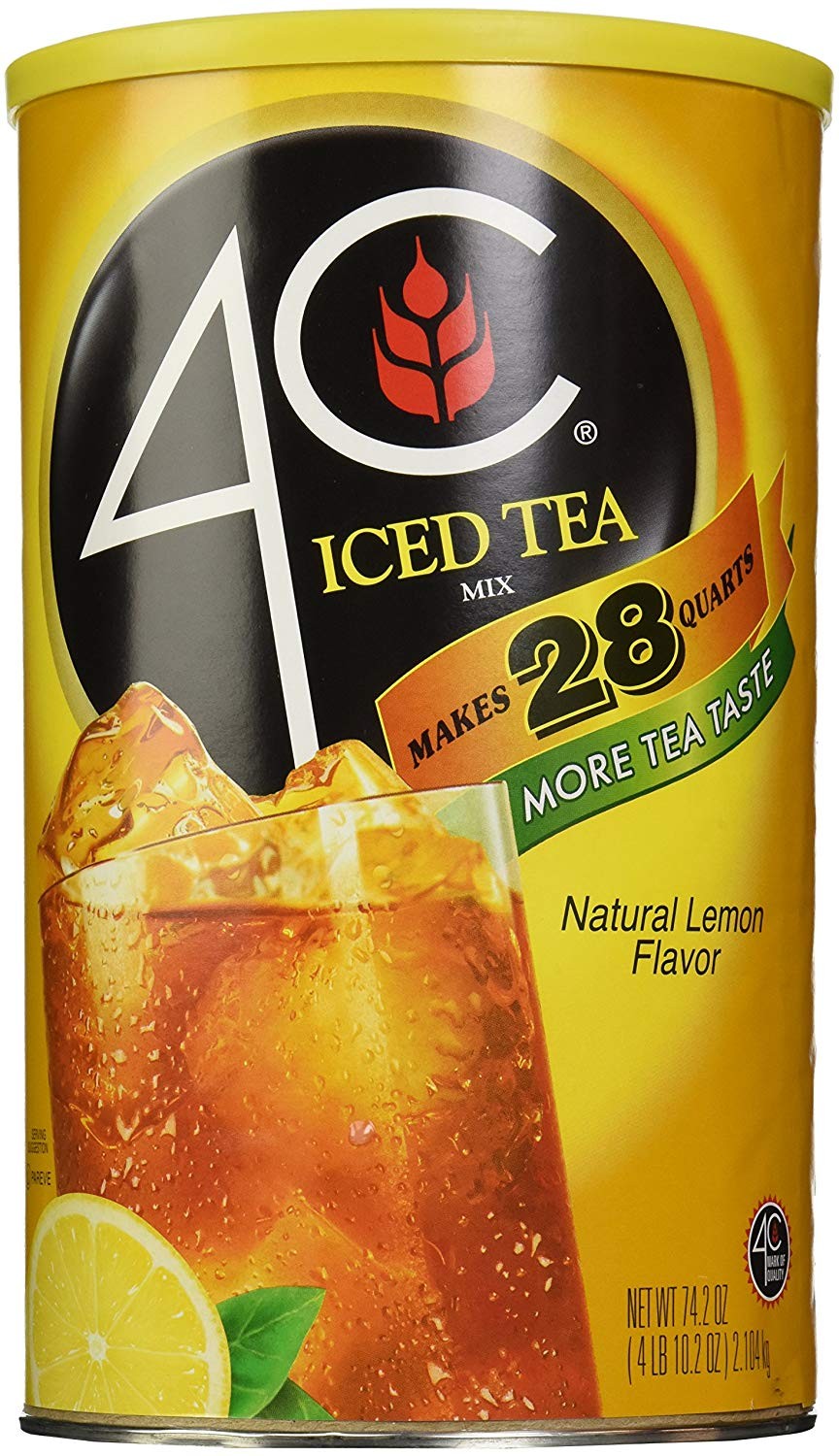 4C Foods, Lemon Flavor Iced Tea Mix, 66.1 Ounce