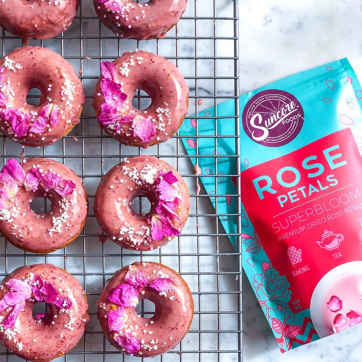 Gluten-Free Dried Rose Petals – 0.3oz of Caffeine-Free Floral Flavor Experience