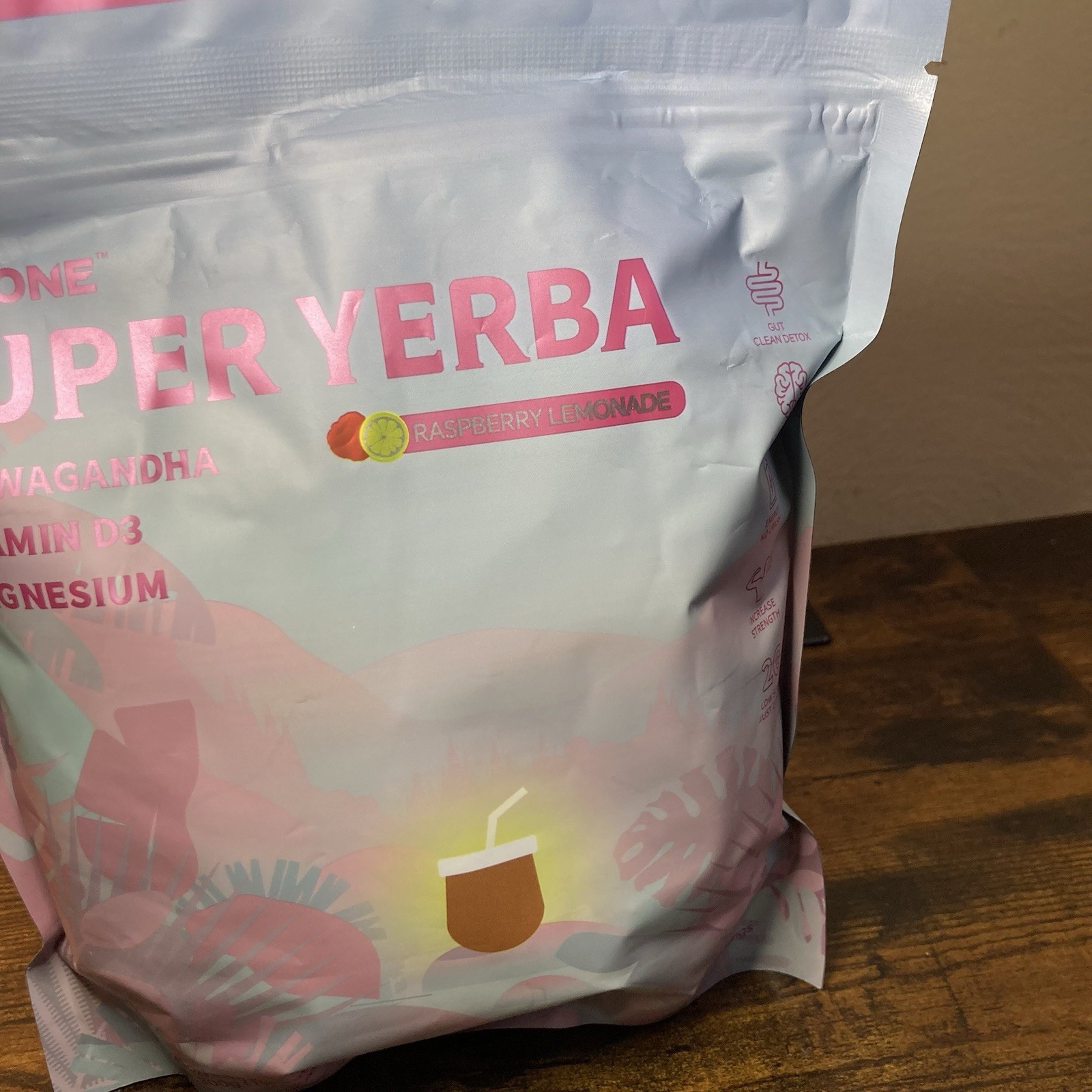 Zooone Super Yerba Instant Powder Raspberry Lemonade 30 Servings