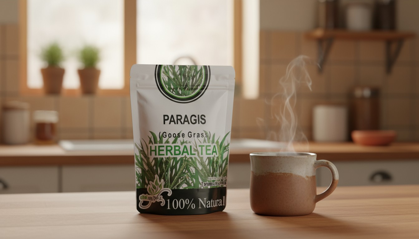 Chef Aybs Paragis Herbal Tea 10 Bags 100% Natural Goose Grass Tea Caffeine-Free