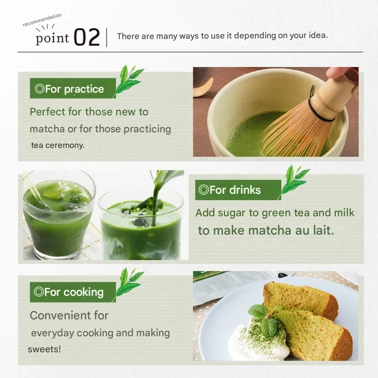 Morihan Practice Matcha Green Tea Powder 100g Kyoto Uji Made in Japan
