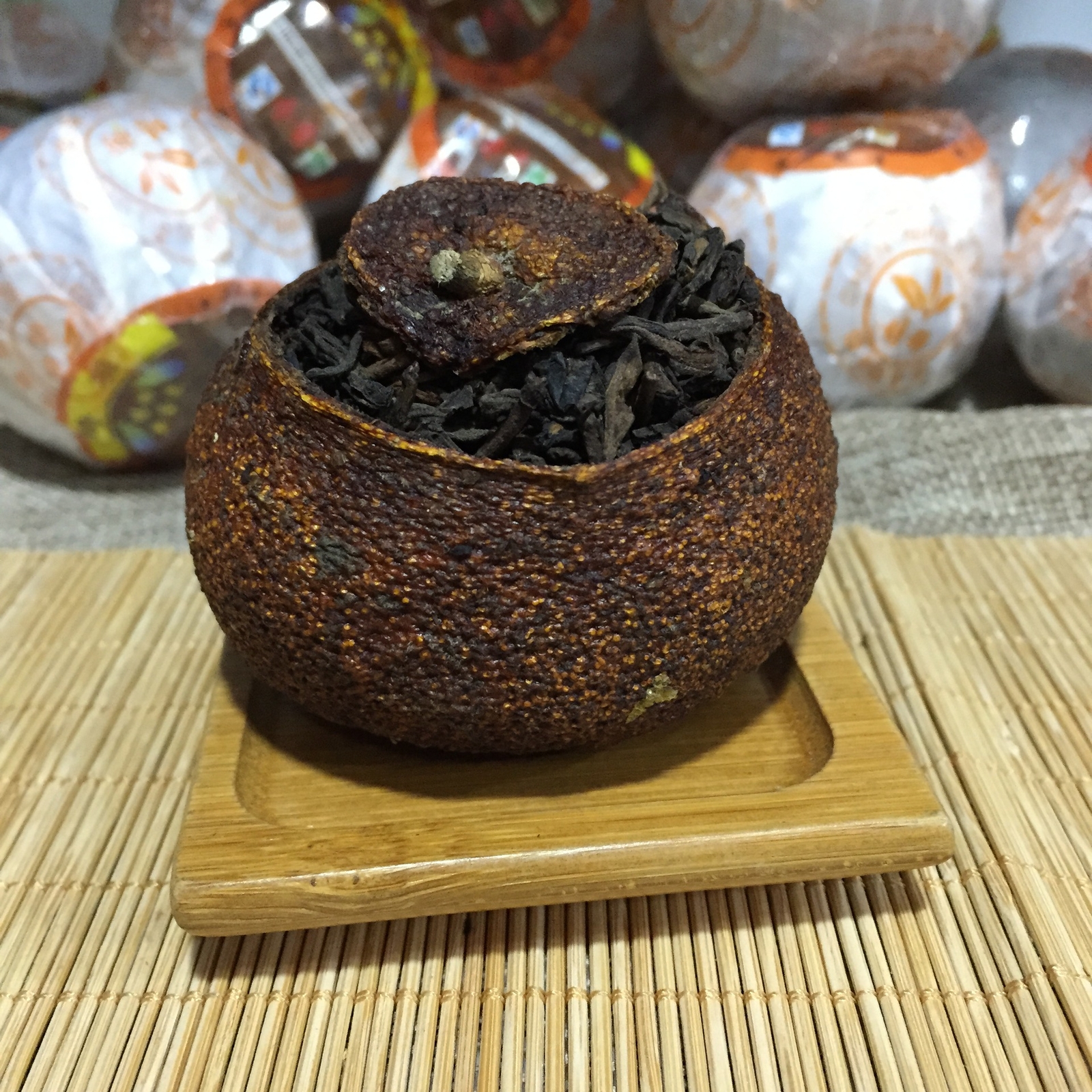 Aged Orange Puer Tea 312 Jujube Fragrance Xinhui Chenpi Pu’er Cooked Loose Tea