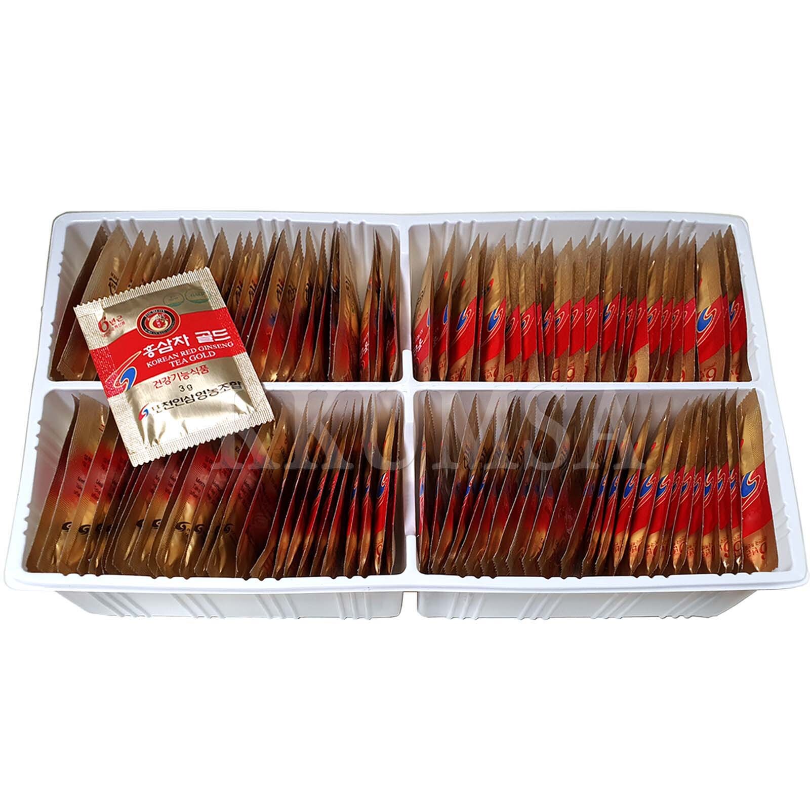 6 year Korean Red Ginseng Tea Gold 200T (3g x 100T x 2 box) Ginsenoside 6.7mg/g