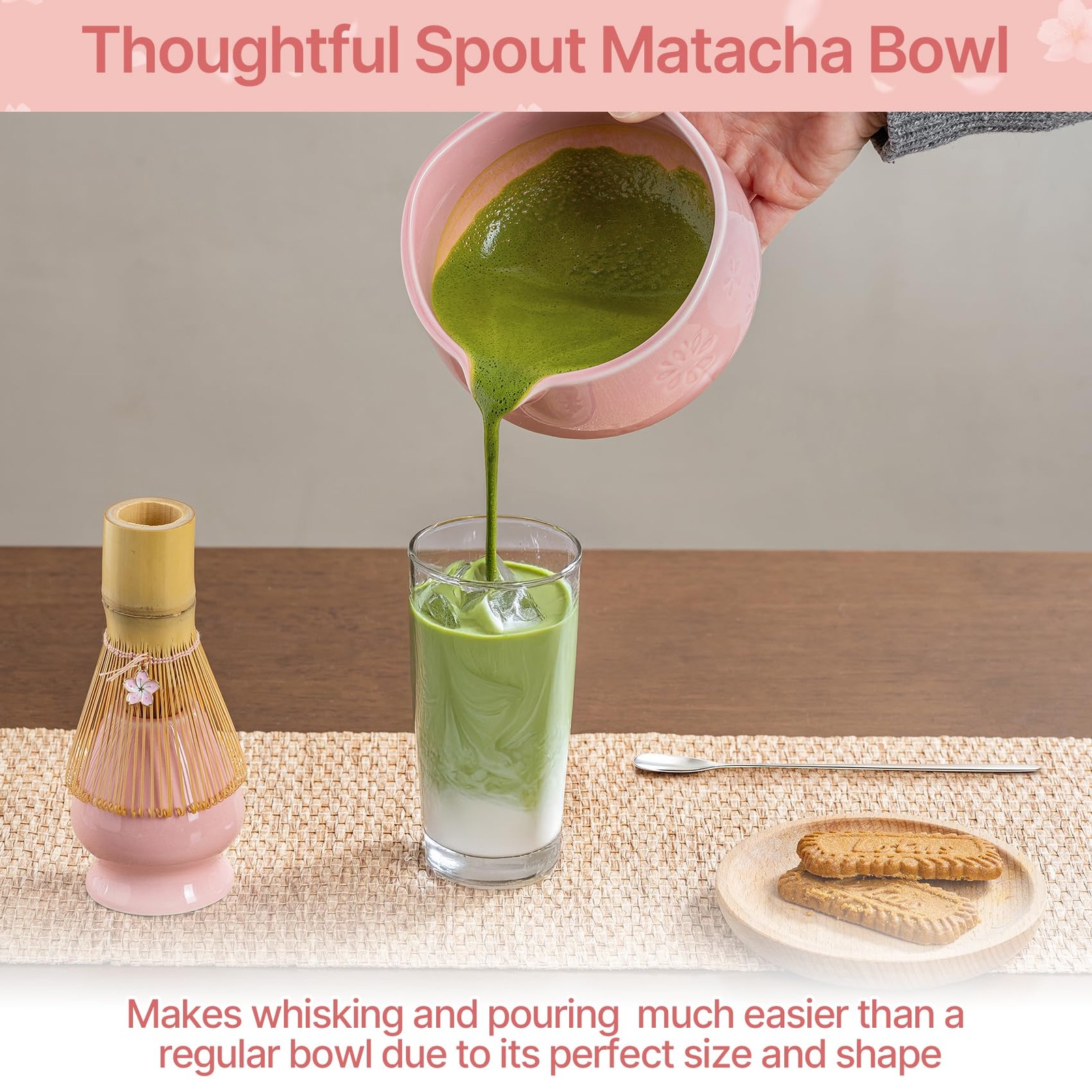 BETTY&SARAH Matcha Whisk Set, Ceramic Matcha Set Includes Matcha Bowl, Matcha…