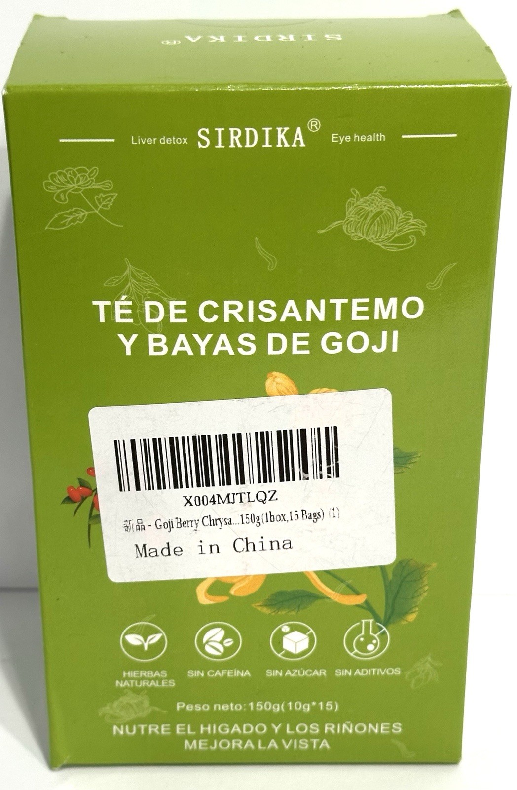 Goji Berry Chrysanthemum Tea for Liver & Kidney Health Sirdika, New *Ships Free*