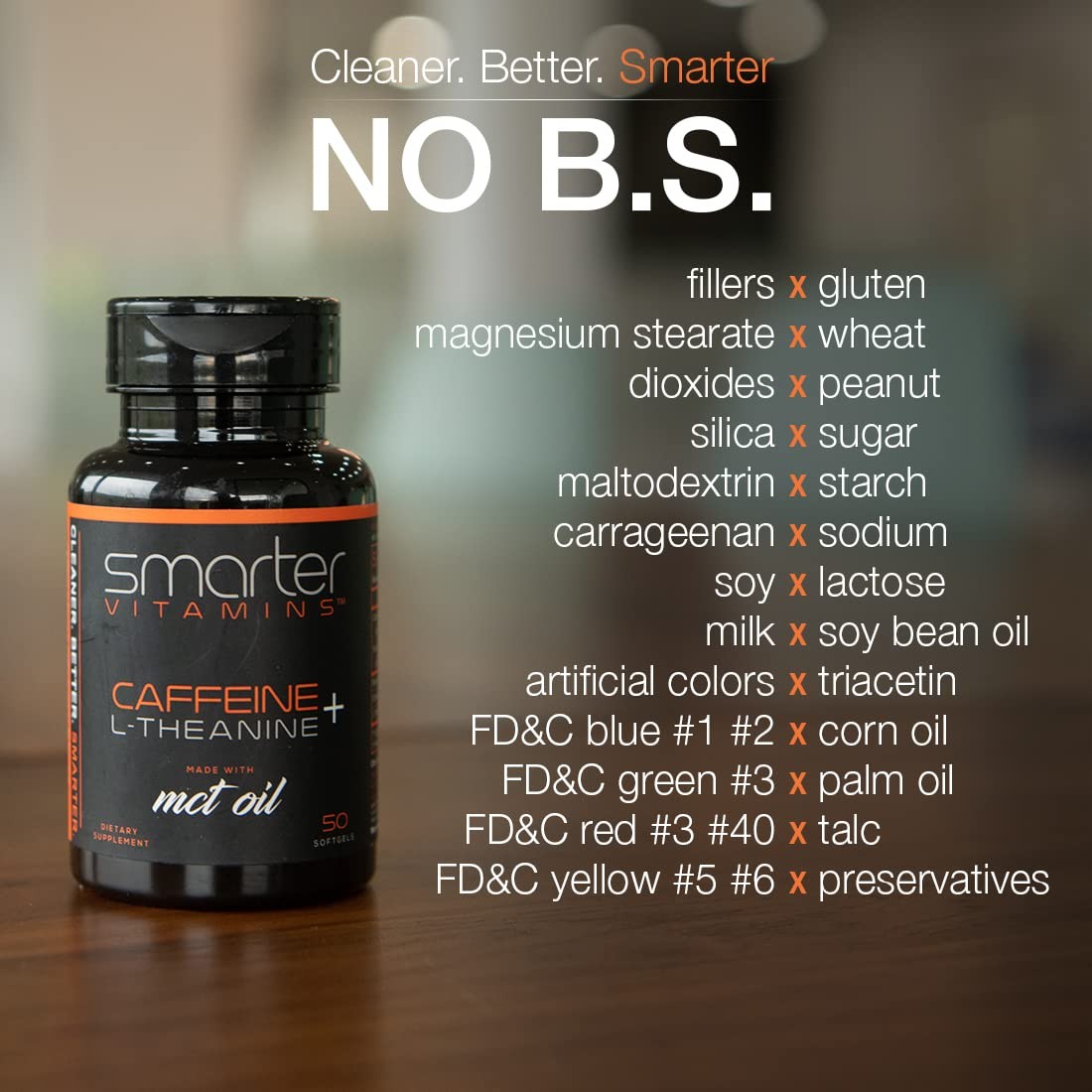 SmarterVitamins (3-Pack 200mg Caffeine Pills with 100mg 50 Count (Pack of 3)
