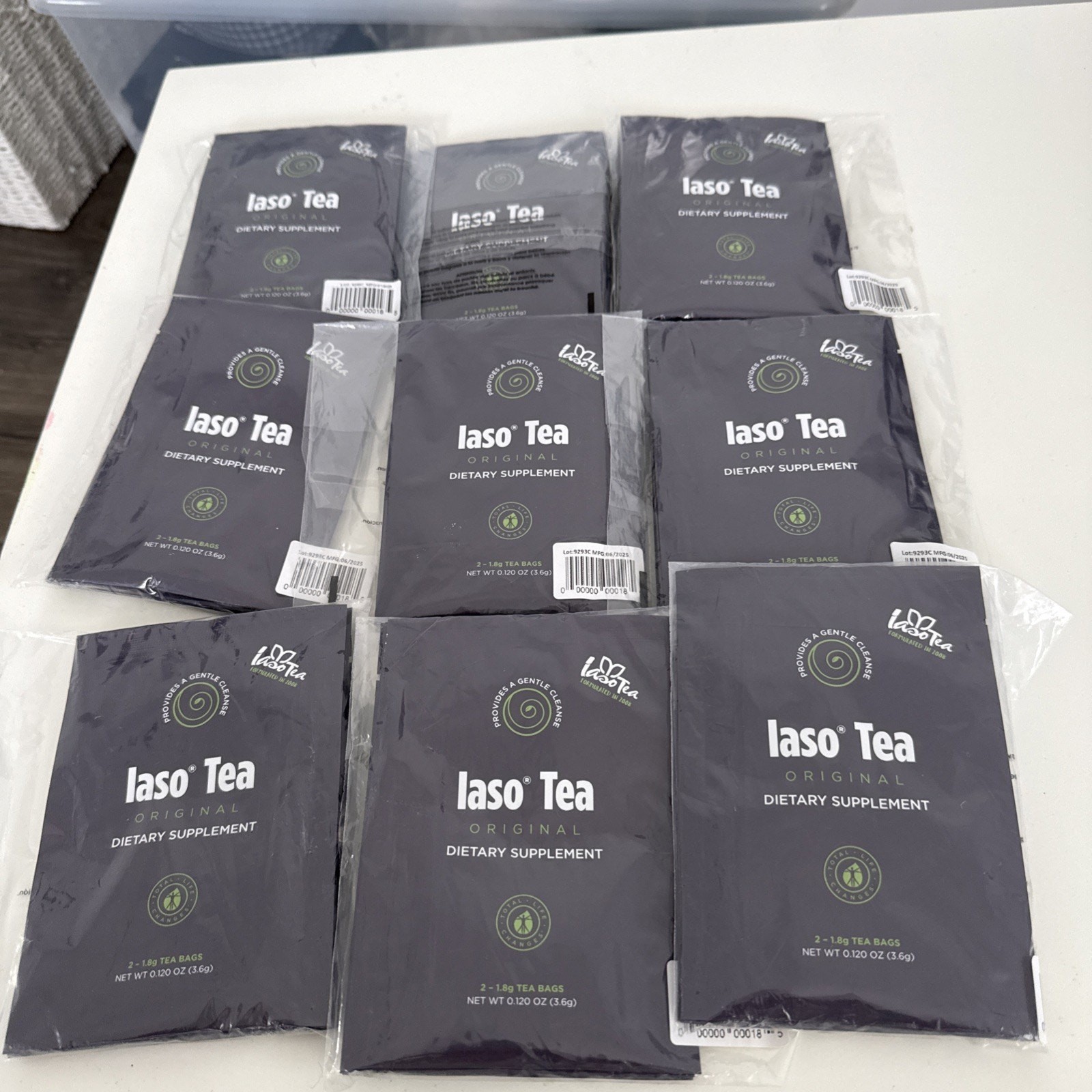 Laso Tea Dietary Supplement – Set Of 6 Packs (18 Tea Bags On Total)