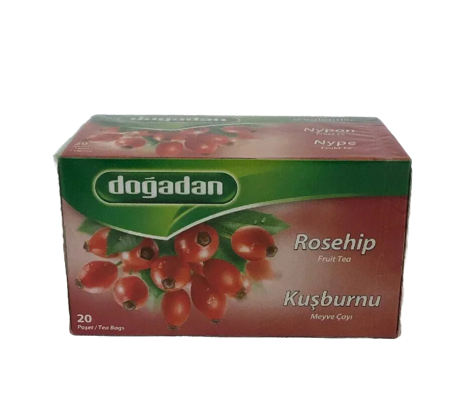 Dogadan Rosehip Fruit (Kusburnu)Tea 20 Tea Bags New