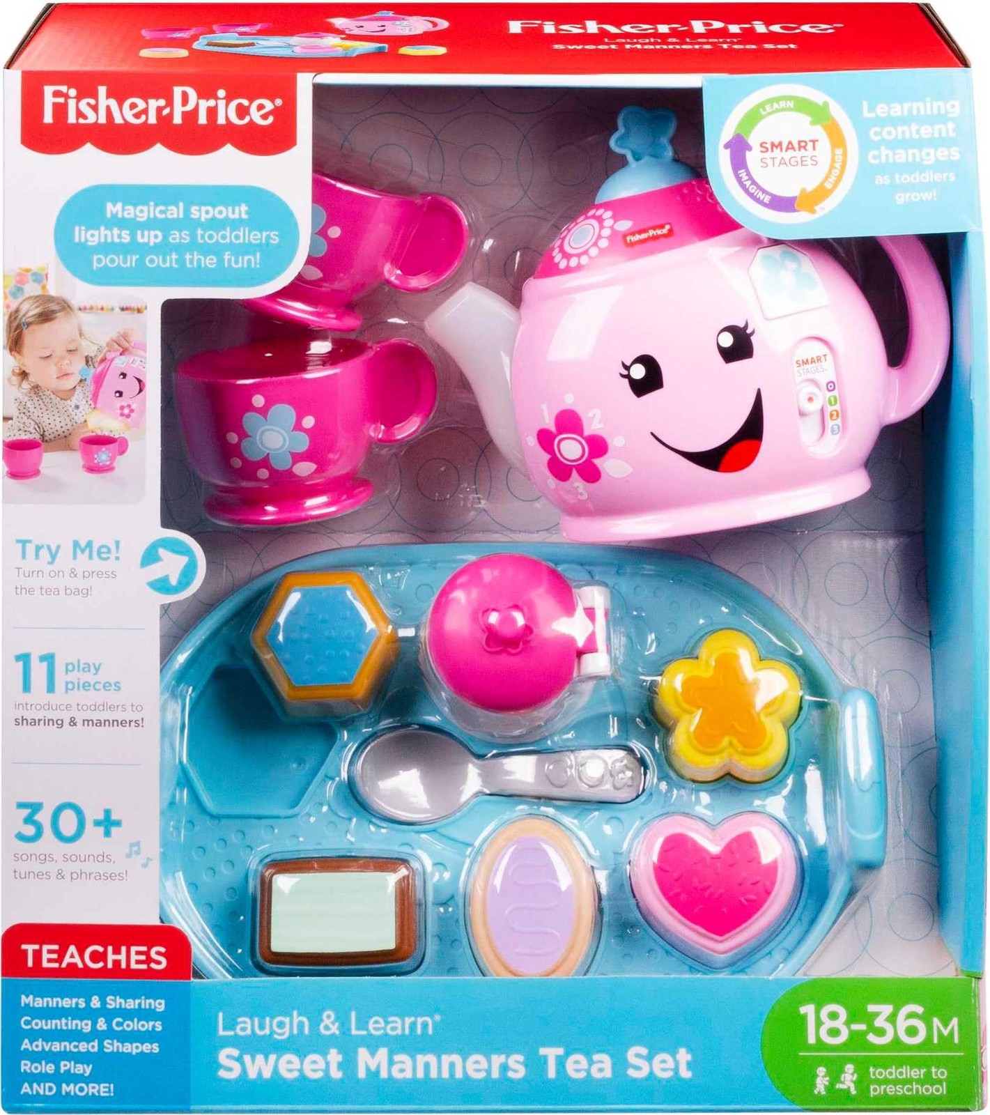 Little People: Sweet Manners Tea Set – Mattel (Pack of 2)
