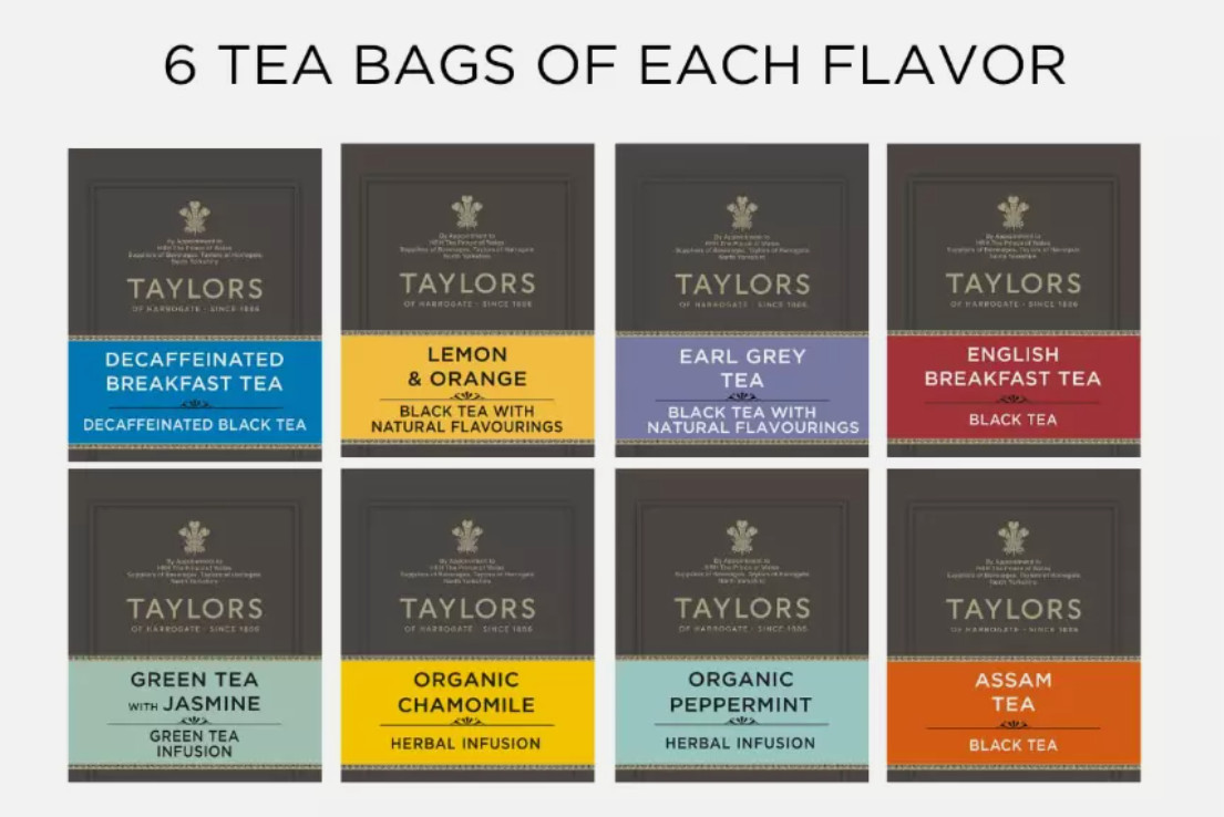 Gift Box/Gift Set Assorted Specialty Teas Box , 48 Count (Pack of 1)