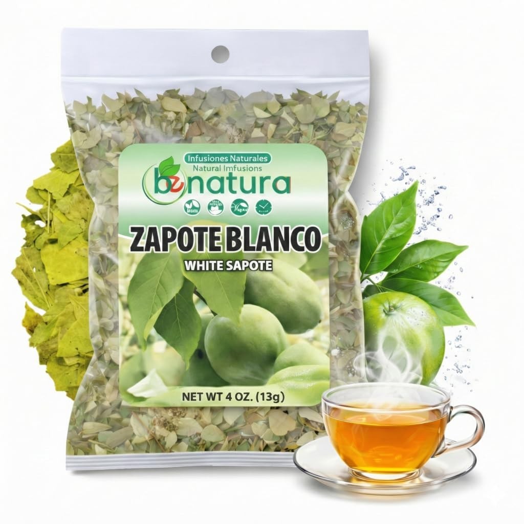 Zapote Blanco Herbal Tea 4 oz- 100% Natural White Sapote Leaves from Mexico