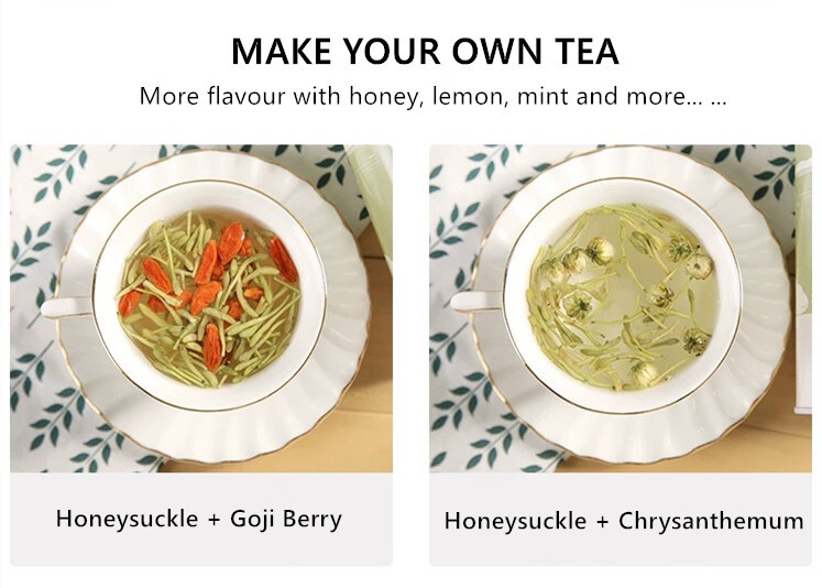 Honeysuckle Flower Tea Dried Herbal Tea Natural Blooming Floral Loose Leaf