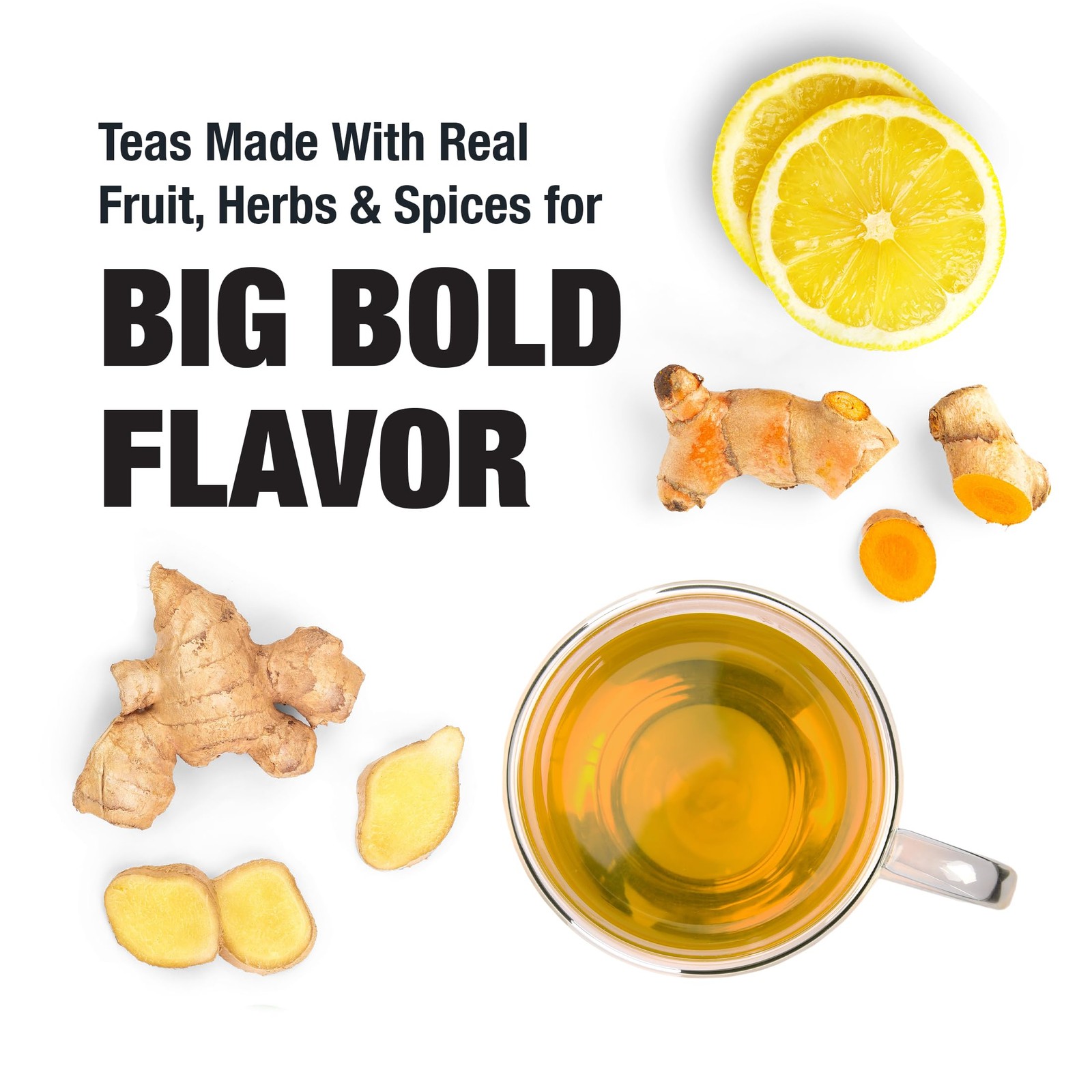 Premium Loose Leaf Ginger Tea Blend Bulk Pouch 200 Cups Resealable Gift