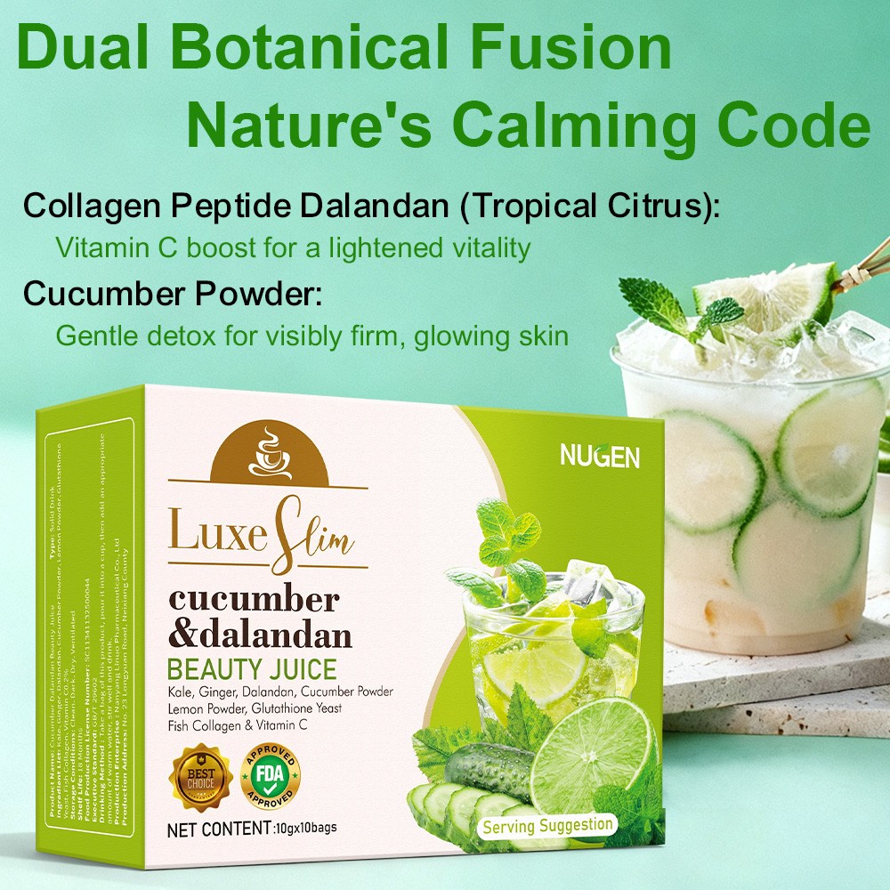 Cucumber＆Dalandan Beauty Juice,W/ Kale,Ginger,Dalandan,Cucumber Powder,Vitamin C