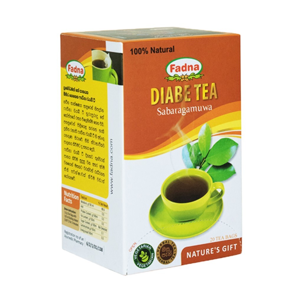Fadna Diabe Tea 20 Tea bags 100% Herbal Drink Control Diabetic & Sugar Level