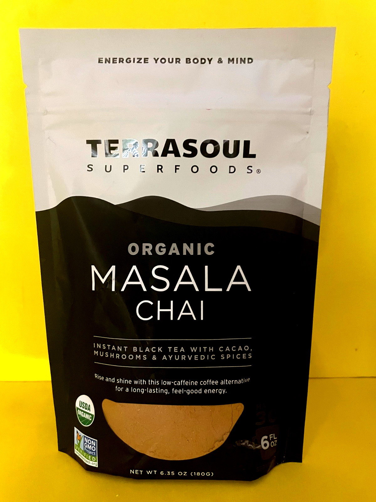 X3) TERRASOUL SUPERFOODS Organic MARSALA CHAI BLACK TEA Instant 6 OZ 30 SERVINGS