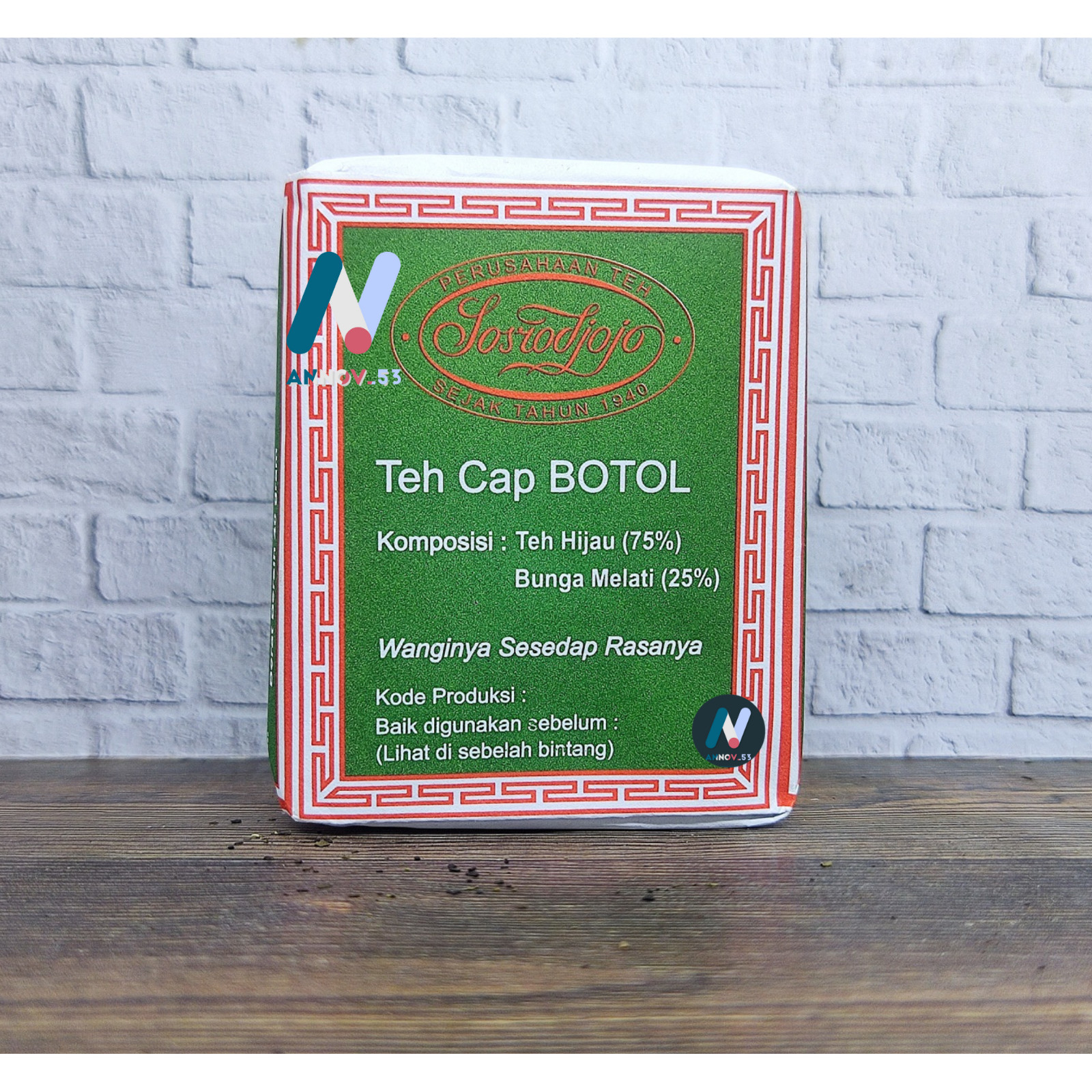 TEH CAP BOTOL Green Tea Jasmine Traditional Indonesian Legendary Since 1940 6PCS