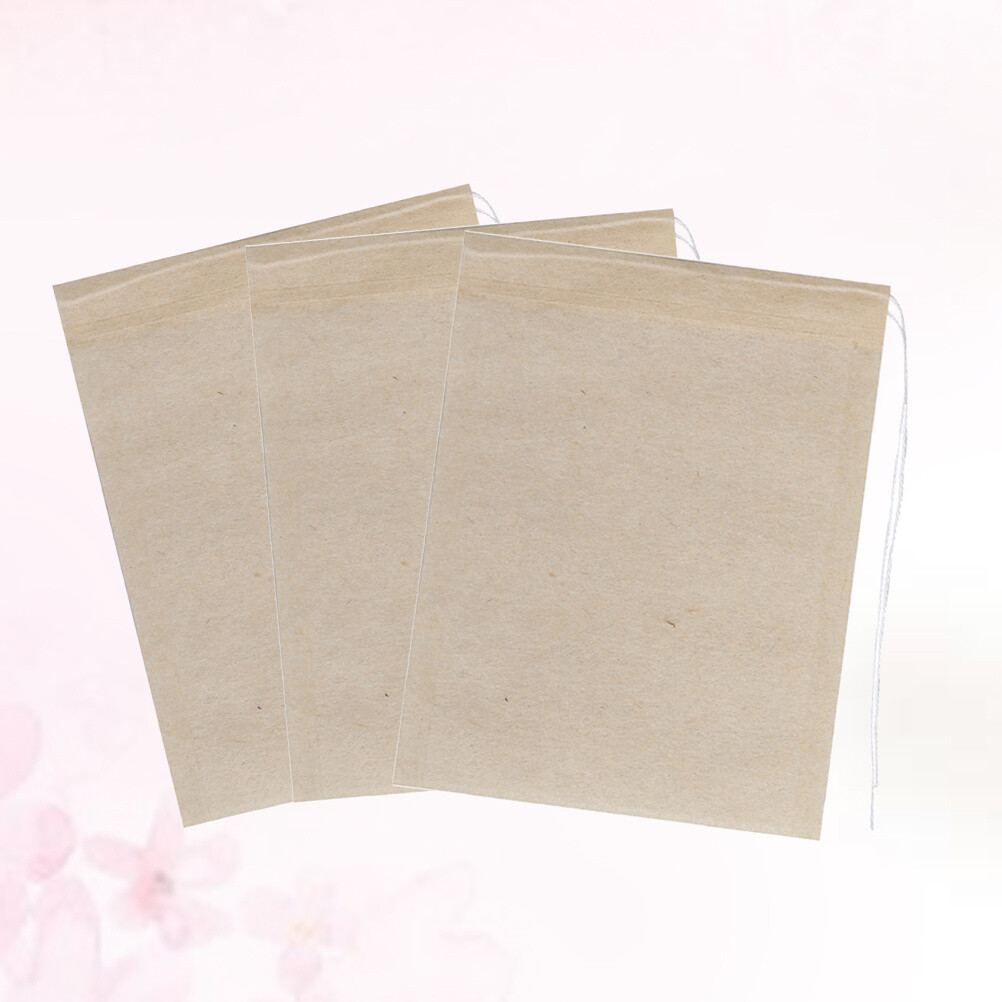 100Pcs Paper Tea Strainer Bag Unbleached Empty Infuser Sachets