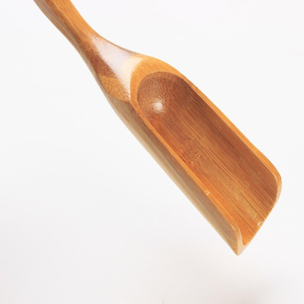 Tea Spoons Natural Bamboo Tea Spoon for Loose Tea ， 6Pcs Kung Fu Tea