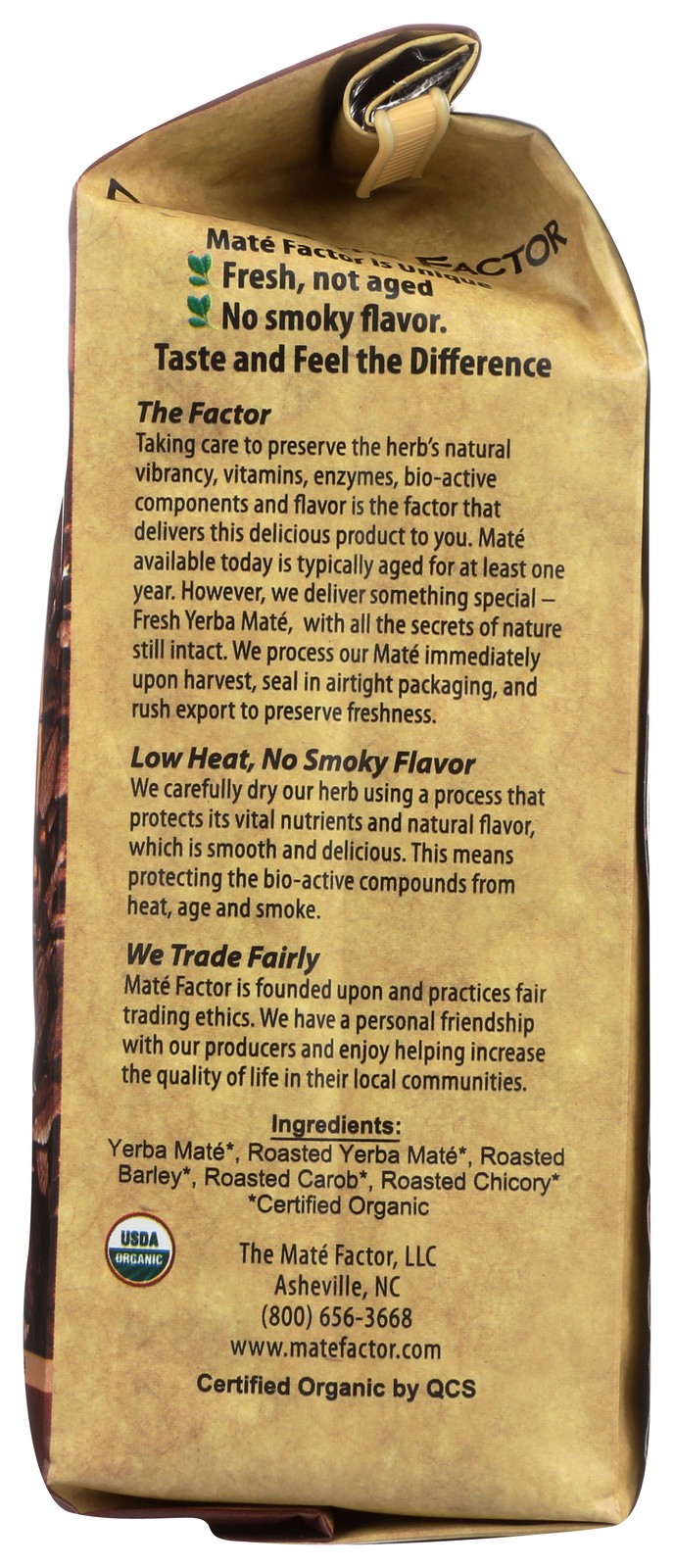 Mate Factor Organic Dark Roast Yerba Loose Tea 12 Oz Coffee 3 Pack