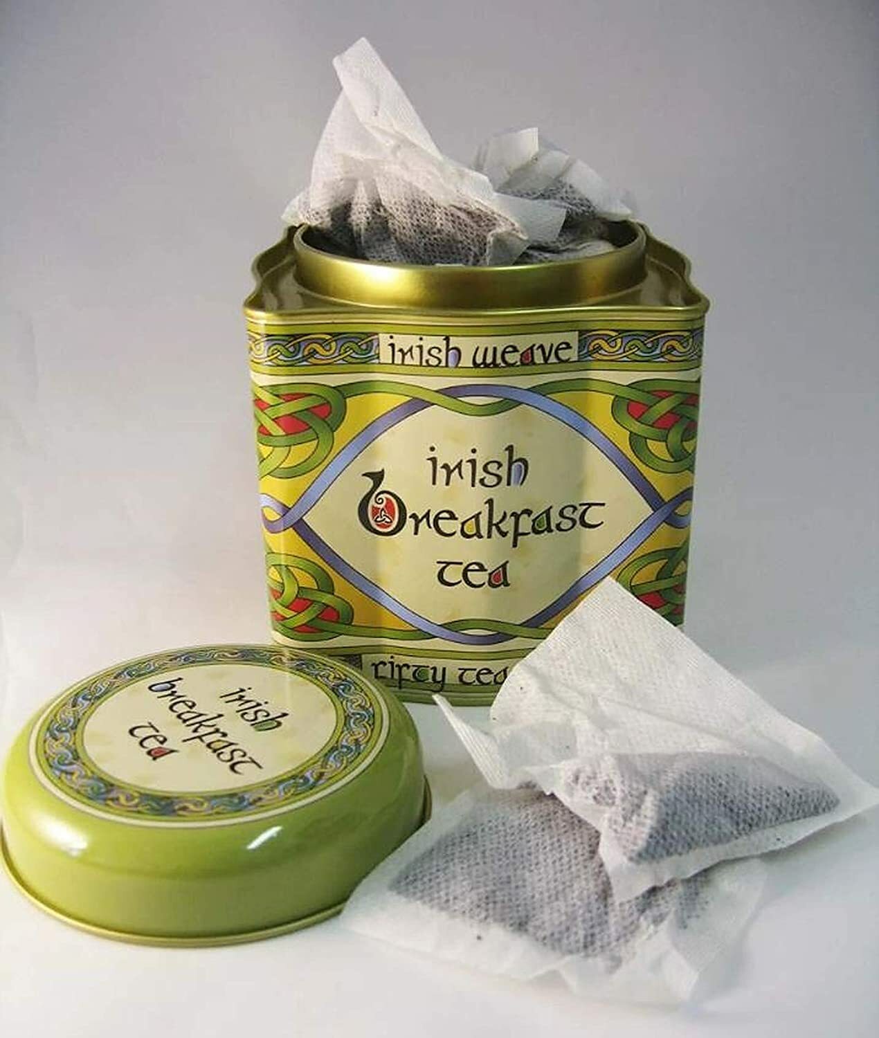 Royal Tara Irish Breakfast Tea, Irish Weave Tin 50 Tea Bags Gold Blend Black Tea
