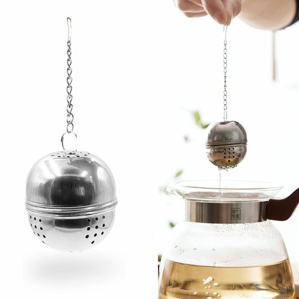 3pack Tea Infuser Ball Mesh Loose Leaf Herb Strainer Stainless Steel Locking