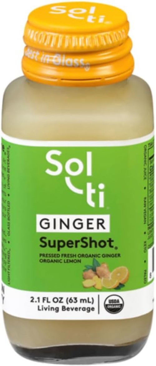 Organic Ginger SuperShot: Immune-Boosting Cold-Pressed Juice – 25.2 Fl Oz